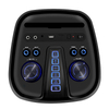 Altavoz de sonido de fiesta con luz intermitente portátil para exteriores potente para uso doméstico para sistema de karaoke