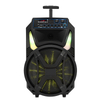 Altavoz portátil de plástico con luz LED reciclado barato colorido de 12 pulgadas