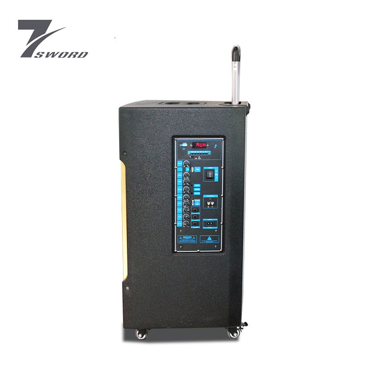 Amplificador de 15 pulgadas Audio Carretilla portátil Bajo Magnético Altavoz
