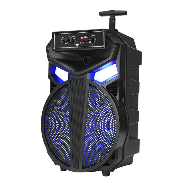 El mejor altavoz de plástico Bluetooth grande al por mayor con luces LED para exteriores
